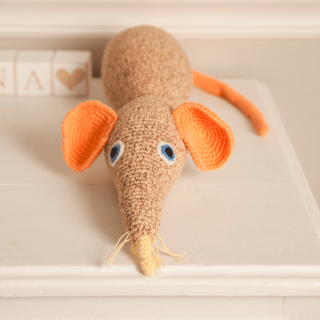 bebemoss.com Squeaky the Mouse-honey handmade by moms  gifts with purpose