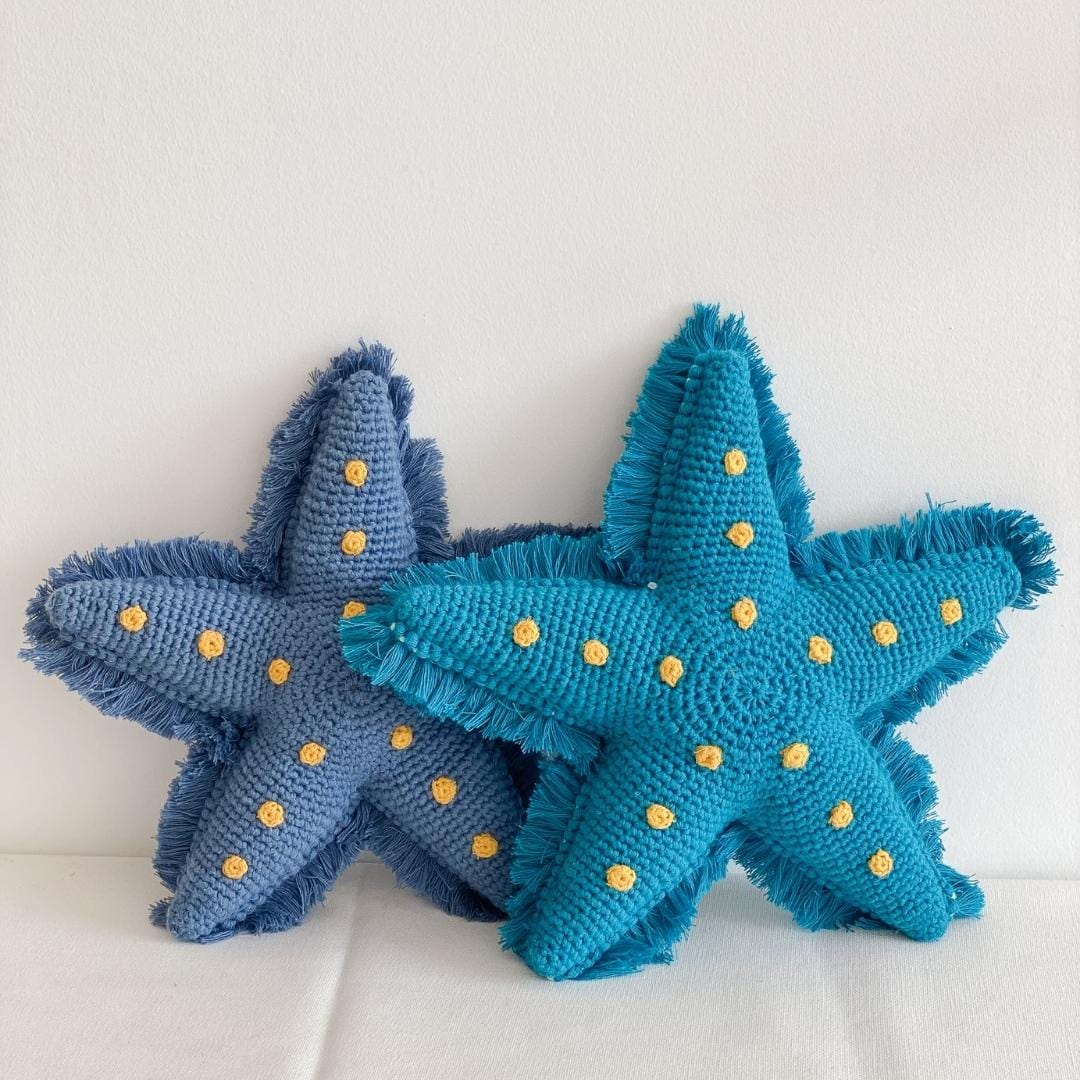 bebemoss.com toy Starfish-blue handmade by moms  gifts with purpose