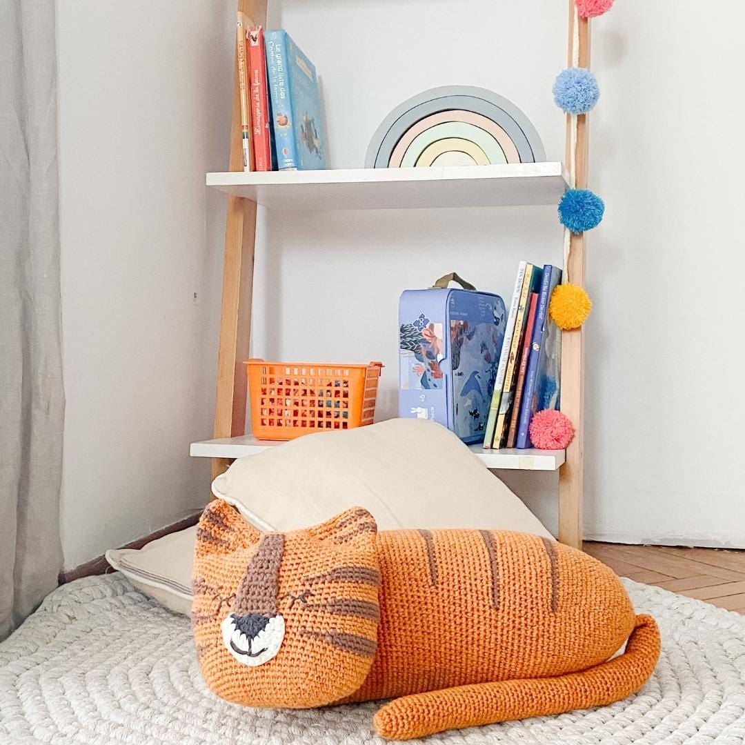 bebemoss.com toy Torey the Tiger handmade by moms  gifts with purpose