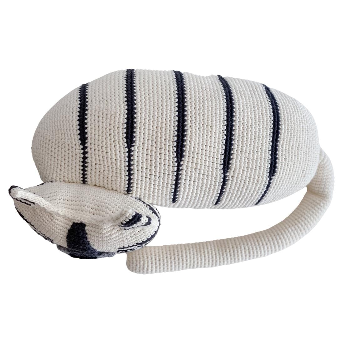 bebemoss.com toy Torey the Tiger- white handmade by moms  gifts with purpose