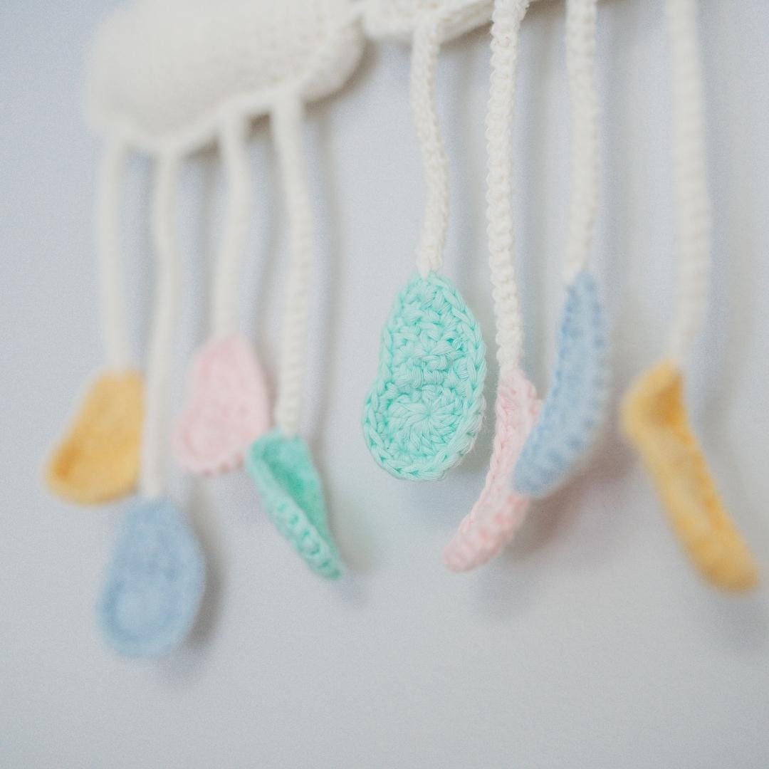 bebemoss.com Wall decor rainbow and clouds handmade by moms  gifts with purpose