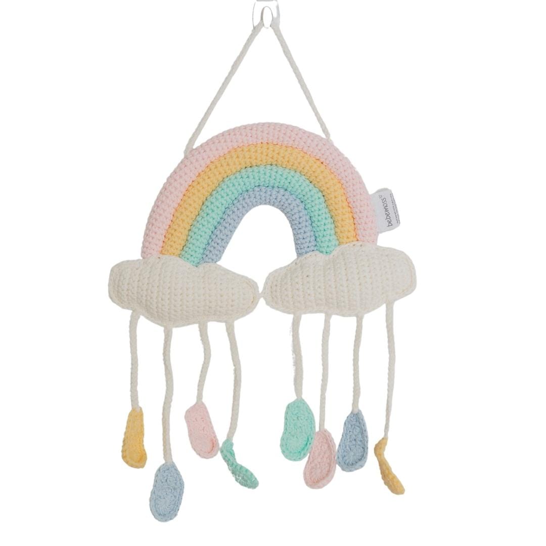 bebemoss.com Wall decor rainbow and clouds handmade by moms  gifts with purpose
