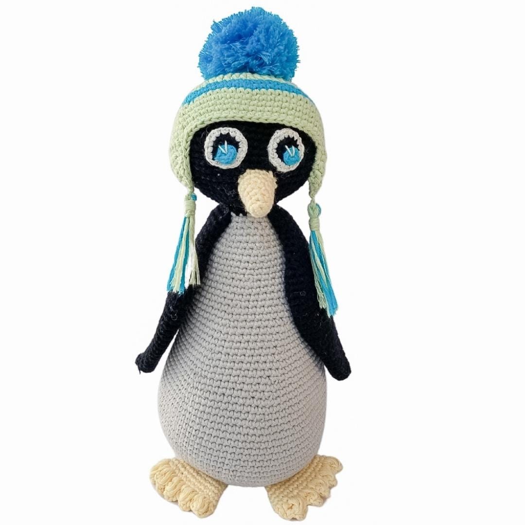 bebemoss.com toy Willy the penguin handmade by moms  gifts with purpose